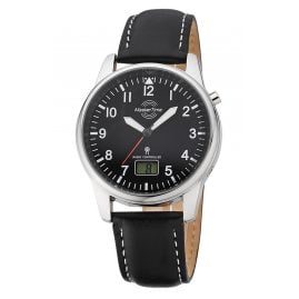 Master Time MTGA-10715-61L Men's Radio-Controlled Watch with Leather Strap