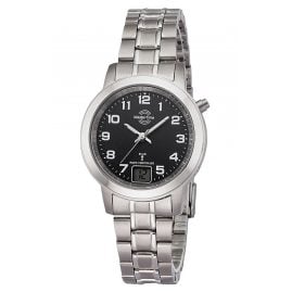 Master Time MTLT-10758-22M Women's Radio-Controlled Watch Titanium Black