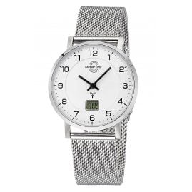 Master Time MTLS-10740-12M Women's Radio-Controlled Watch with Mesh Strap