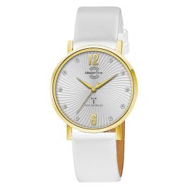 Master Time MTLA-10802-45L Damenuhr Funk Advanced Weiß/Goldfarben