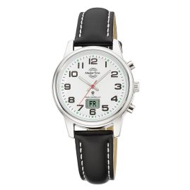 Master Time MTLA-10817-12L Ladies' Radio-Controlled Watch with Leather Strap
