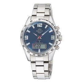 Master Time MTGA-10875-32M Men's Watch Radio-Controlled Sporty Big Date Blue
