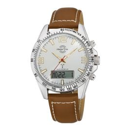 Master Time MTGA-10877-42L Men's Radio-Controlled Watch Sporty Big Date Brown