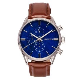 Holzkern Men's Watch Chronograph Naturalist Marble/Silver Tone