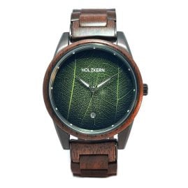 Holzkern Men's Watch Edisto Walnut/Leave