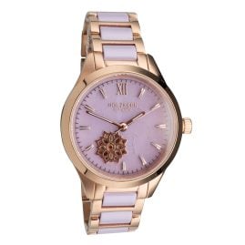 Holzkern Damen-Armbanduhr Automatik Kaleidoscopic Amethyst/Keramik