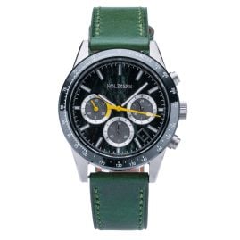 Holzkern Men's Wristwatch Titanium Neverrest Cat's Eye/Green