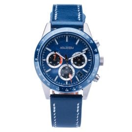 Holzkern Men's Watch Titanium Neverrest Marble/Blue