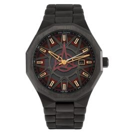 Holzkern Herrenuhr Solar Star Trek™ Klingon Jaspis/Rot