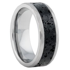 Holzkern Herren-Ring Sumo Lava/Wolfram