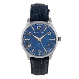 Holzkern Men's Wristwatch Primetime Sodalite/Silver Tone