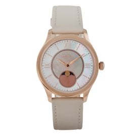 Holzkern Damenuhr Moonray Perlmutt/Hellgrau