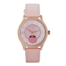 Holzkern Women's Wristwatch Moonray Mother-of-Pearl/Pink
