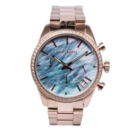 Holzkern Women's Chronograph Watch The Passionate MoP/Rose Gold-Tone