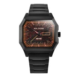 Holzkern Men's Quartz Watch Star Trek™ Space Warp Marble/Black