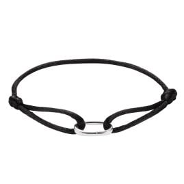 Thomas Sabo C1210-001-11-L24V Textilarmband Connect Silber Schwarz