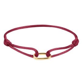 Thomas Sabo C1210-413-50-L24V Textil-Armband Connect Vergoldet Rot