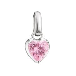 Thomas Sabo CC1329-051-9 Charm-Anhänger Herz Rosa Connect Silber