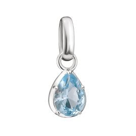 Thomas Sabo CC1331-699-1 Charm-Anhänger Tropfen Hellblau Connect Silber