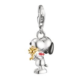 Thomas Sabo 2228-427-7 Charm-Anhänger Snoopy mit Woodstock Freunde Peanuts Connect