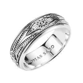Thomas Sabo TR2526-643-14 Unisex-Ring Elyndra Silber mit Gravuren