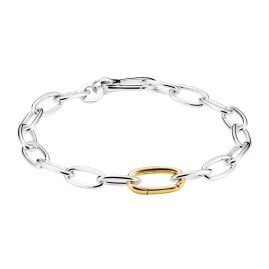 Thomas Sabo C1204-413-7 Charm-Armband Zweifarbig mit Connect-Link