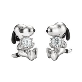 Thomas Sabo H2348-691-14 Damen-Ohrringe Ohrstecker Snoopy mit weißen Zirkonia