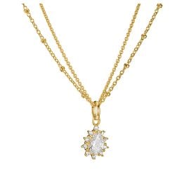 Thomas Sabo KE2294-M01-14-L45V Collier für Damen Doppelkette Zirkonia Weiß
