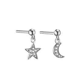 Thomas Sabo H2374-051-14 Ladies´ Silver Earrings Star and Moon