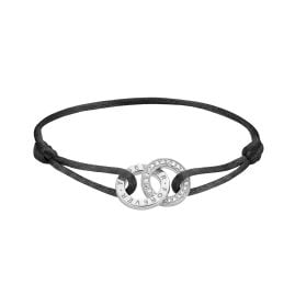 Thomas Sabo A2240-051-11-L24V Textil-Armband Together Silber Schwarz