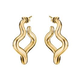 Thomas Sabo CR771-M01-39 Damen-Ohrringe Creolen in Wellenform Vergoldet