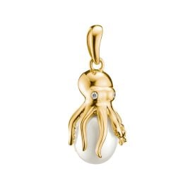 Thomas Sabo PE1010-MO1-14 Anhänger Oktopus Goldfarben mit Perle