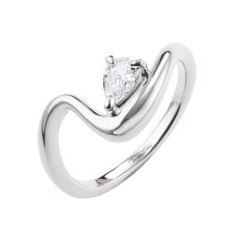 Thomas Sabo TR2543-051-14 Damenring Silber mit Zirkonia Tropfenform