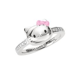 Thomas Sabo TR2549-M06-14 Damen-Ring Hello Kitty Pinke Schleife