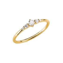 Thomas Sabo TR2324-M01-14 Women's Ring Gold-Plated with Cubic Zirconia