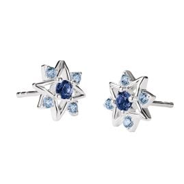 Thomas Sabo H2380-166-1 Ladies´ Stud Earrings Silver Star with Blue Stones