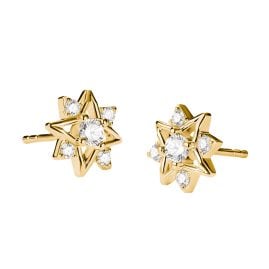 Thomas Sabo H2380-M01-14 Ladies´ Stud Earrings Star Gold-Coloured Cubic Zirconia