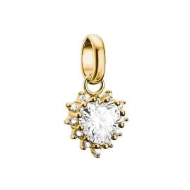 Thomas Sabo CC1279-M01-14 Charm Pendant True Romance Red Heart Gold Tone