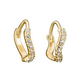 Thomas Sabo H2366-M01-14 Ladies´ Earrings Wavy Gold Tone