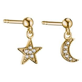 Thomas Sabo H2374-051-14 Ladies´ Earrings Star and Moon Gold-Coloured