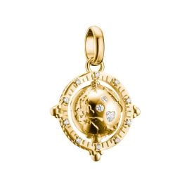 Thomas Sabo CC1348-M01-14 Charm-Anhänger Globus Goldfarben