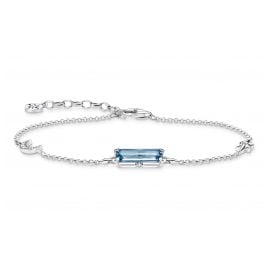 Thomas Sabo A1958-644-1-L19v Women's Bracelet Blue Stone with Moon and Star