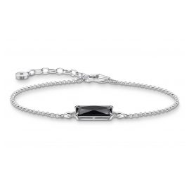 Thomas Sabo A2019-641-11 Women's Bracelet Black Stone Silver