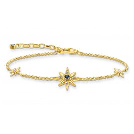 Thomas Sabo A2037-959-7-L19V Women's Bracelet Royalty Star Gold Tone