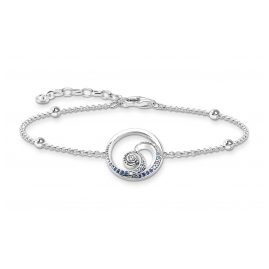 Thomas Sabo A2045-644-1-L19v Women's Bracelet Wave with Blue Stones