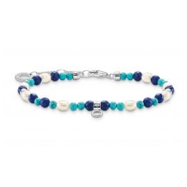 Thomas Sabo A2064-775-7-L19v Bracelet with Blue Stones and Pearls