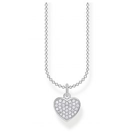 Thomas Sabo KE2046-051-14-L45v Ladies´ Silver Necklace Heart Pavé