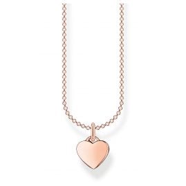 Thomas Sabo KE2049-415-40-L45v Ladies´ Necklace Heart small rose gold toned