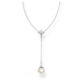 Thomas Sabo KE1986-167-14-L45v Ladies' Necklace Pearl with Star Silver
