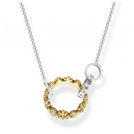 Thomas Sabo KE1988-849-7-L45v Damen-Halskette Krone Bicolor